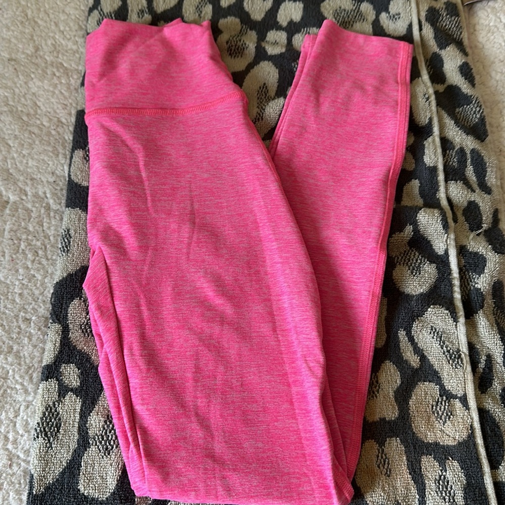 Bombshellsportswear neon all pink leggings. Vibrant leggings buttery soft.